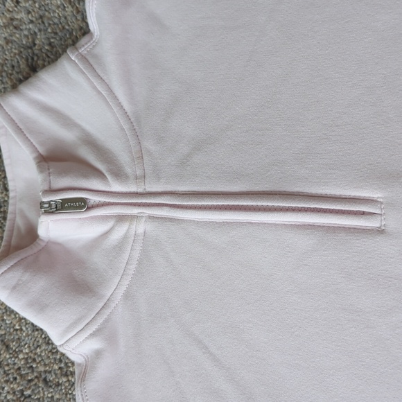 Athleta Tops - Athleta Forever Fleece 1/4 Zip Sweatshirt - SAKURA Pink S